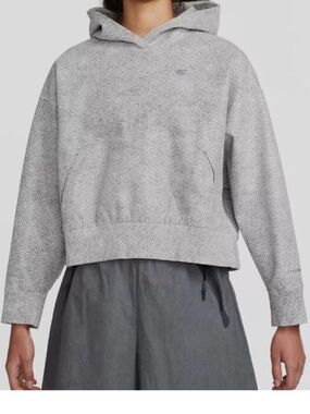 Nike Forward Tech Pack Therma-FIT ADV Cropped Hoodie Gray Women M
